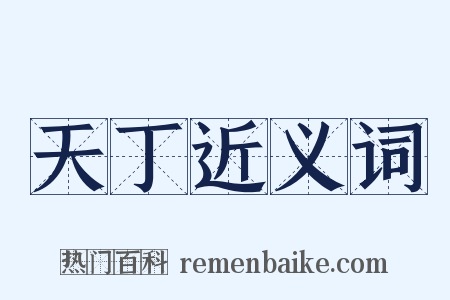 天丁近义词是什么意思的图片